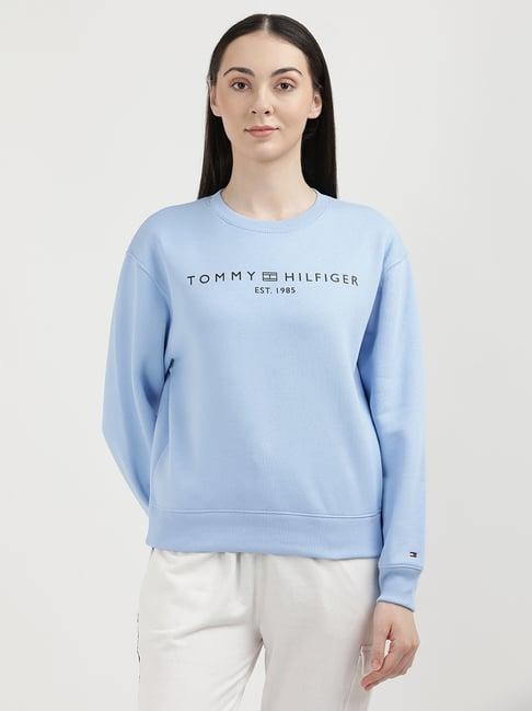 tommy hilfiger light blue graphic print sweatshirt