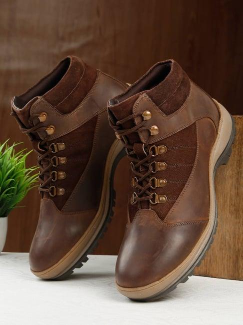 teakwood leathers men's brown casual boots