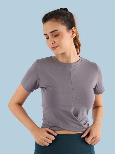 nite flite grey knot top