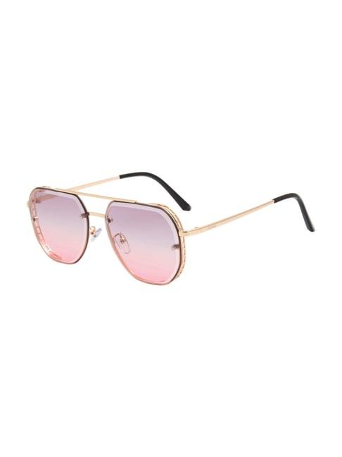 ted smith beige rectangular uv protection unisex sunglasses