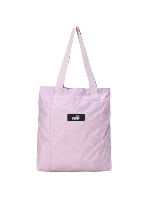 puma pink lilac-graffiti aop printed tote handbag