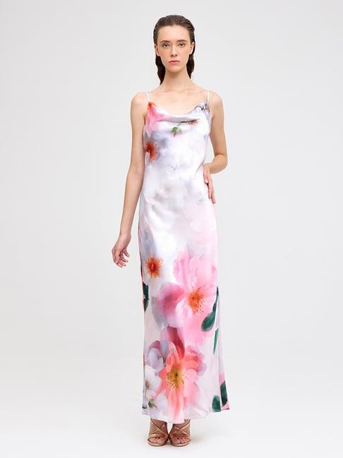 cover story multicolor floral print maxi dress