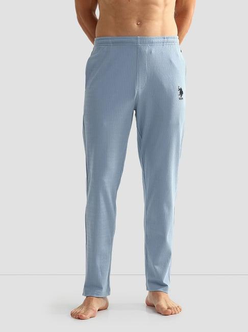 u.s. polo assn. ink blue regular fit striped lounge pants