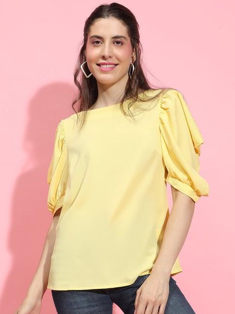 oxolloxo yellow regular fit top