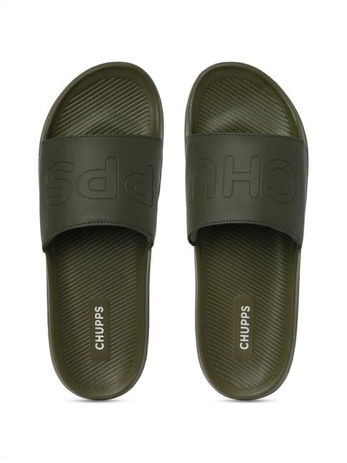 chupps men's pure airsoft olive slides