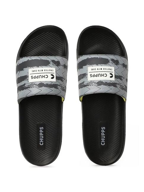 chupps men's traction airsoft grey slides