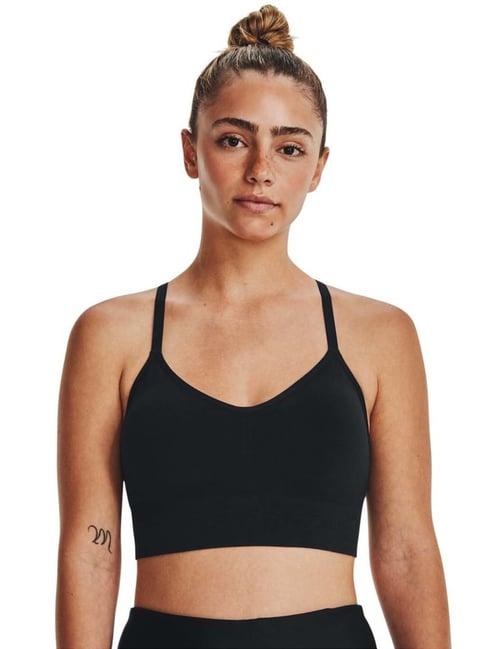 under armour black plain sports bra