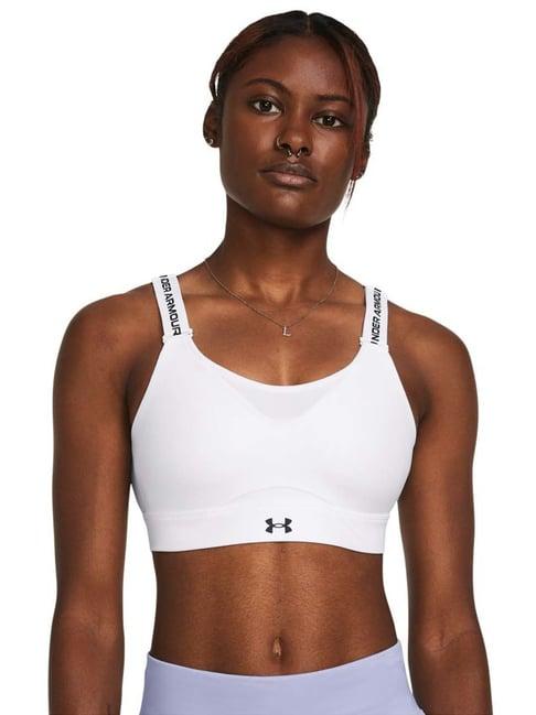 under armour white printed sports bra