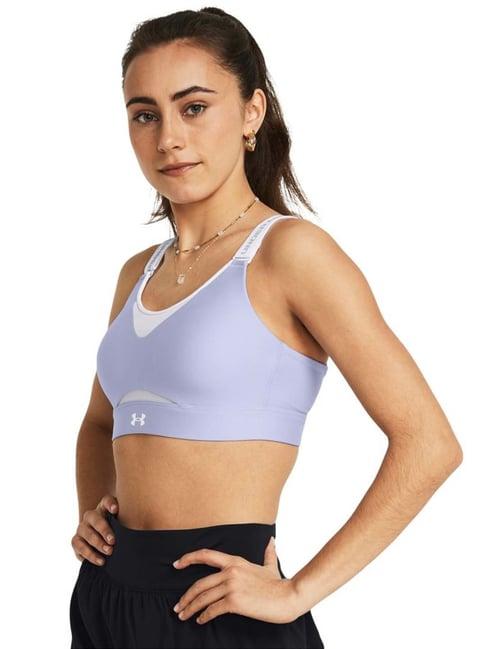 under armour purple printed sports bra