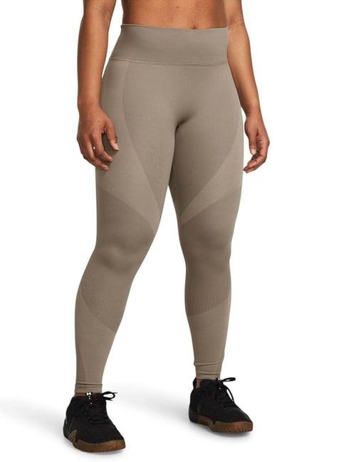 under armour brown self pattern sports tights