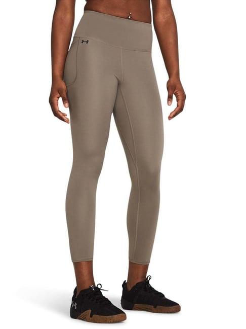 under armour brown mid rise sports tights