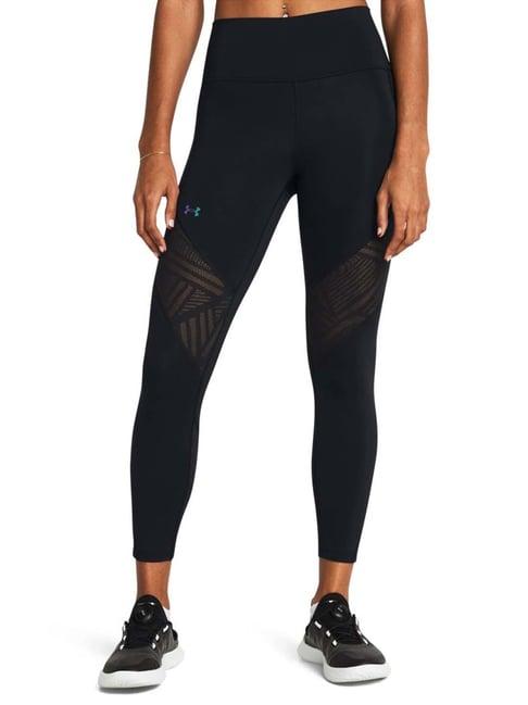 under armour black self pattern sports tights