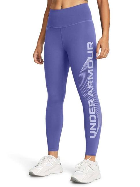 under armour purple printed sports tights