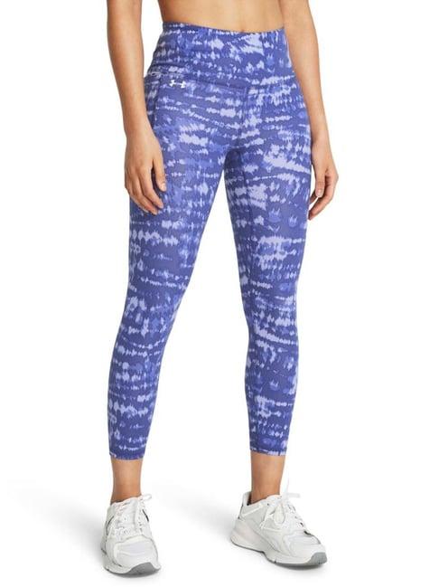 under armour purple printed sports tights