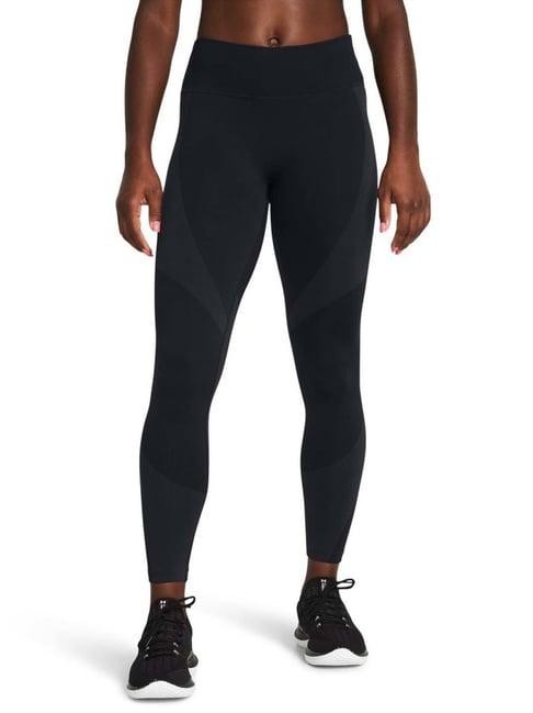 under armour black self pattern sports tights