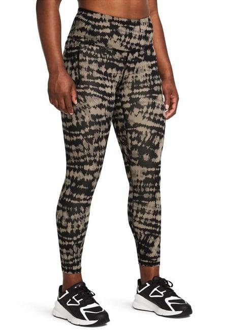 under armour brown printed sports tights