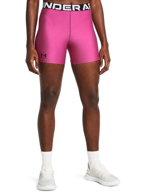 under armour pink printed sports shorts