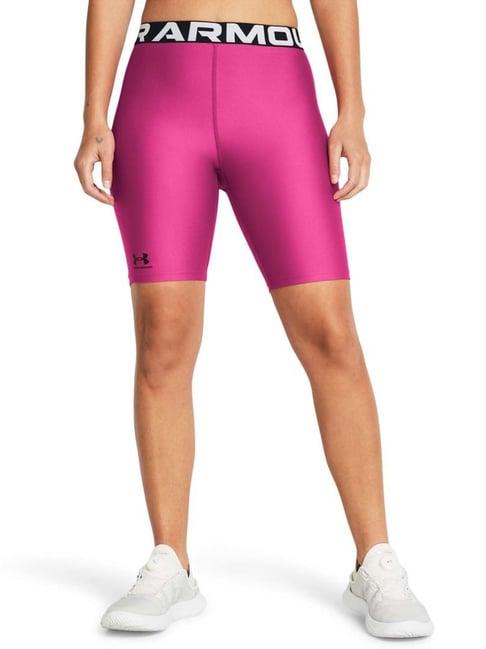 under armour pink printed sports shorts