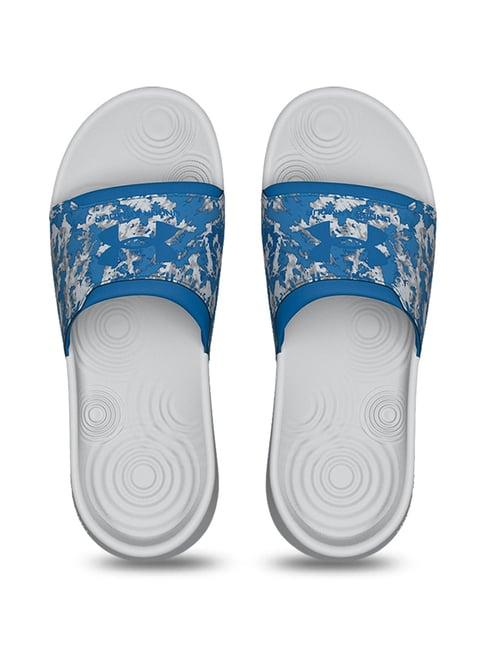 under armour men's m ignite select graphic blue slides