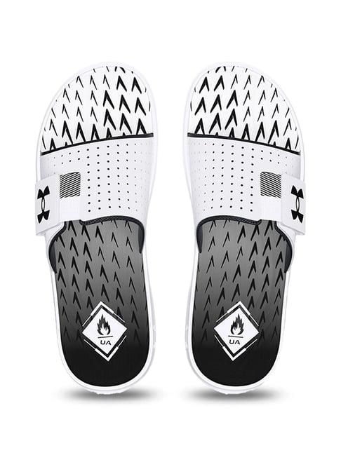 under armour men's u mercenary white slides