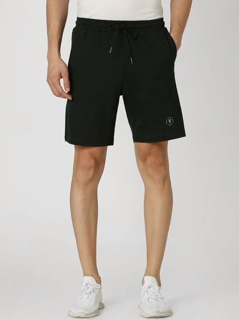 van heusen green regular fit shorts