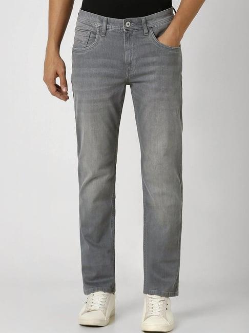 van heusen grey regular fit jeans