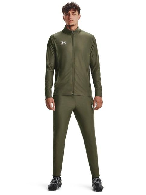 under armour green slim fit tracksuit