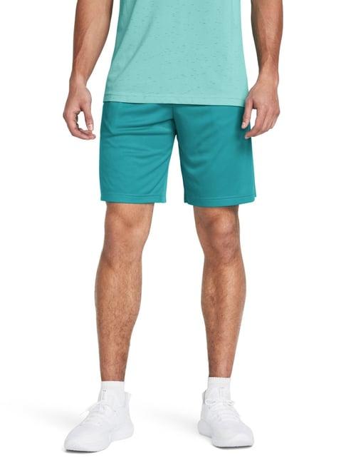 under armour blue loose fit logo printed shorts