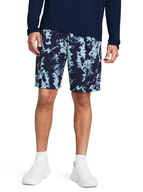 under armour blue loose fit printed shorts