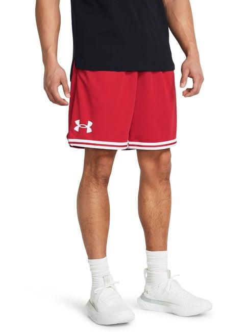 under armour red loose fit shorts