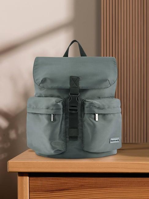 fastrack grey nylon medium laptop backpack