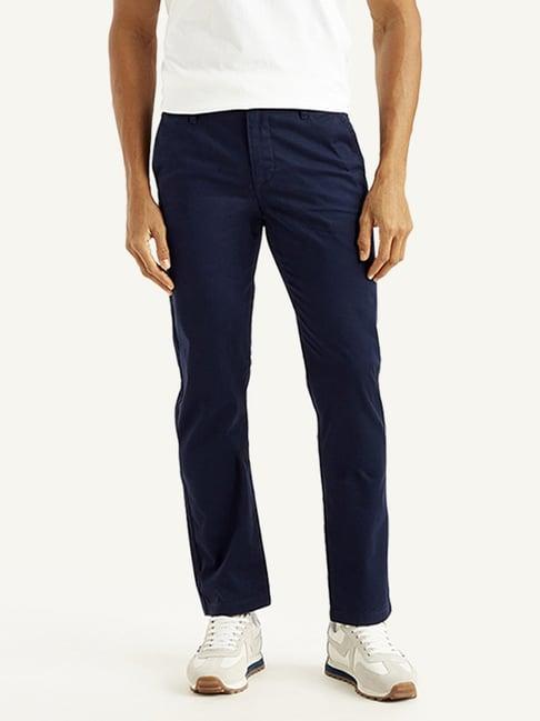 levi's navy slim fit trousers