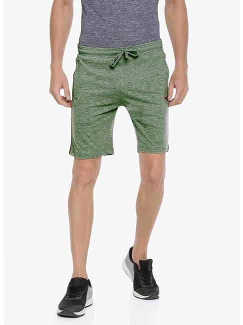 force nxt olive cotton regular fit shorts