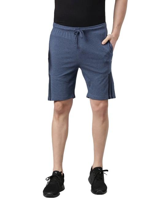 force nxt blue cotton regular fit shorts