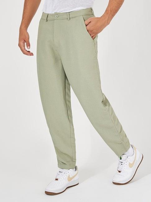 styli olive tapered fit trousers