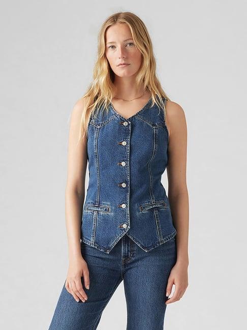 levi's bayern blue waistcoat