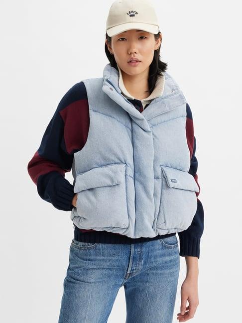 levi's aero blue casual jacket