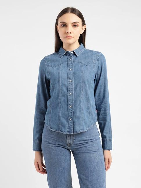 levi's blue shirt