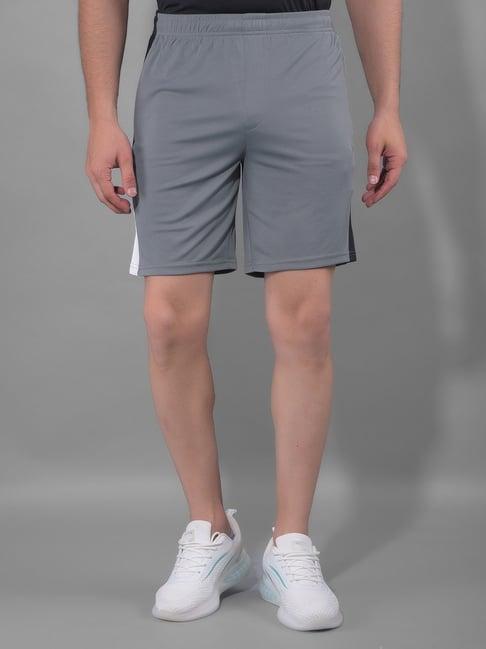 force nxt grey regular fit sports shorts