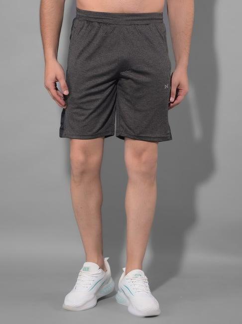 force nxt grey regular fit sports shorts