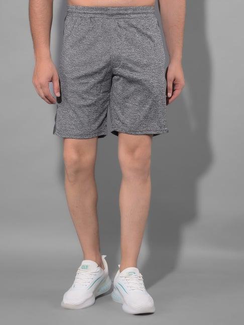 force nxt grey regular fit sports shorts