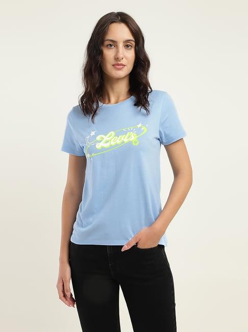 levi's blue graphic print t-shirt