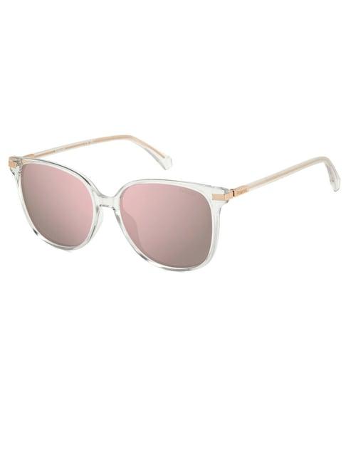 polaroid gold round uv protection sunglasses for women