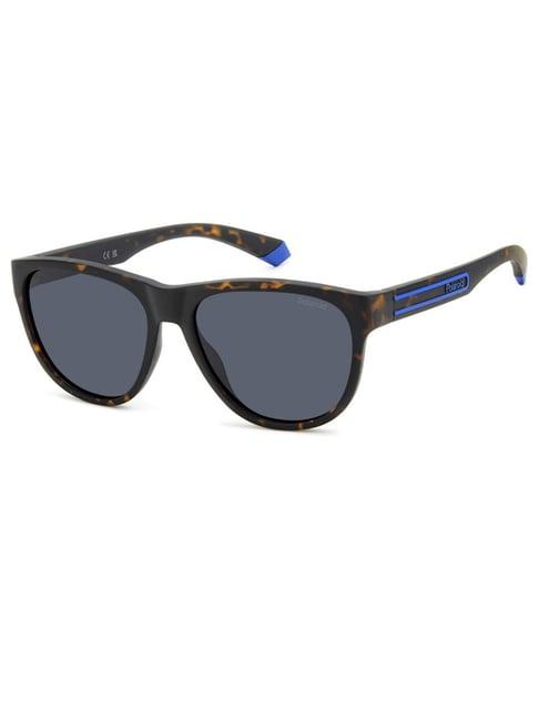 polaroid blue round uv protection unisex sunglasses