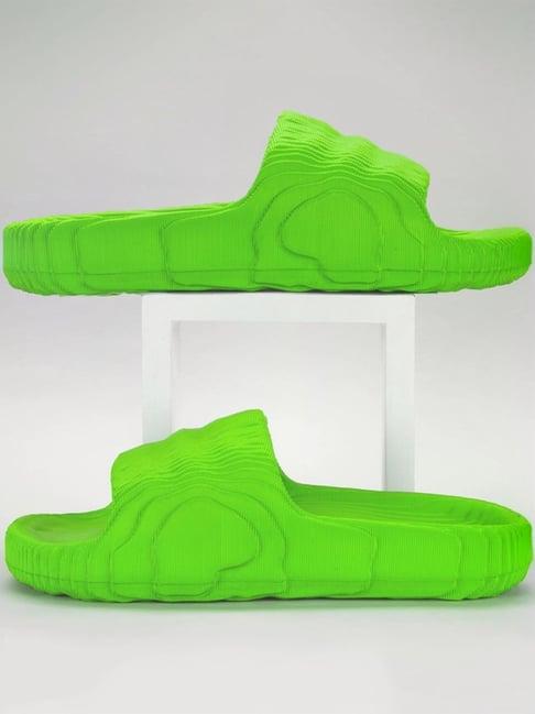 atom men's green slides