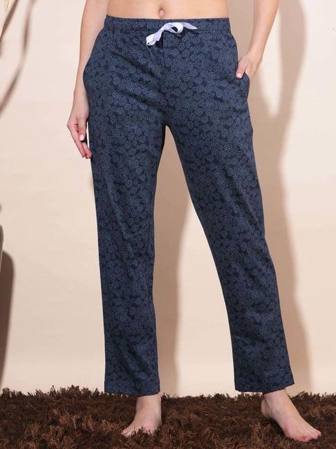 dollar missy midnight blue cotton printed pyjamas