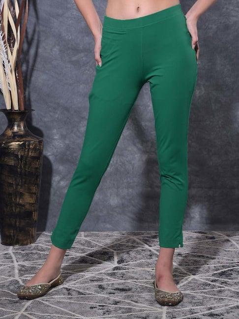 dollar missy green cotton pants