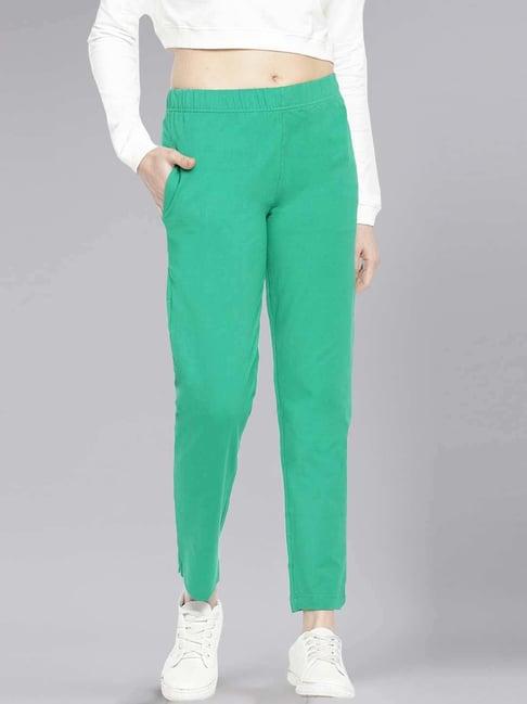 dollar missy forest green cotton pants