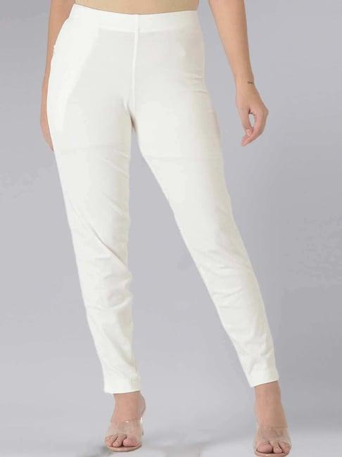 dollar missy white cotton pants