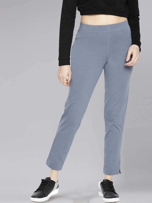 dollar missy steel grey cotton pants